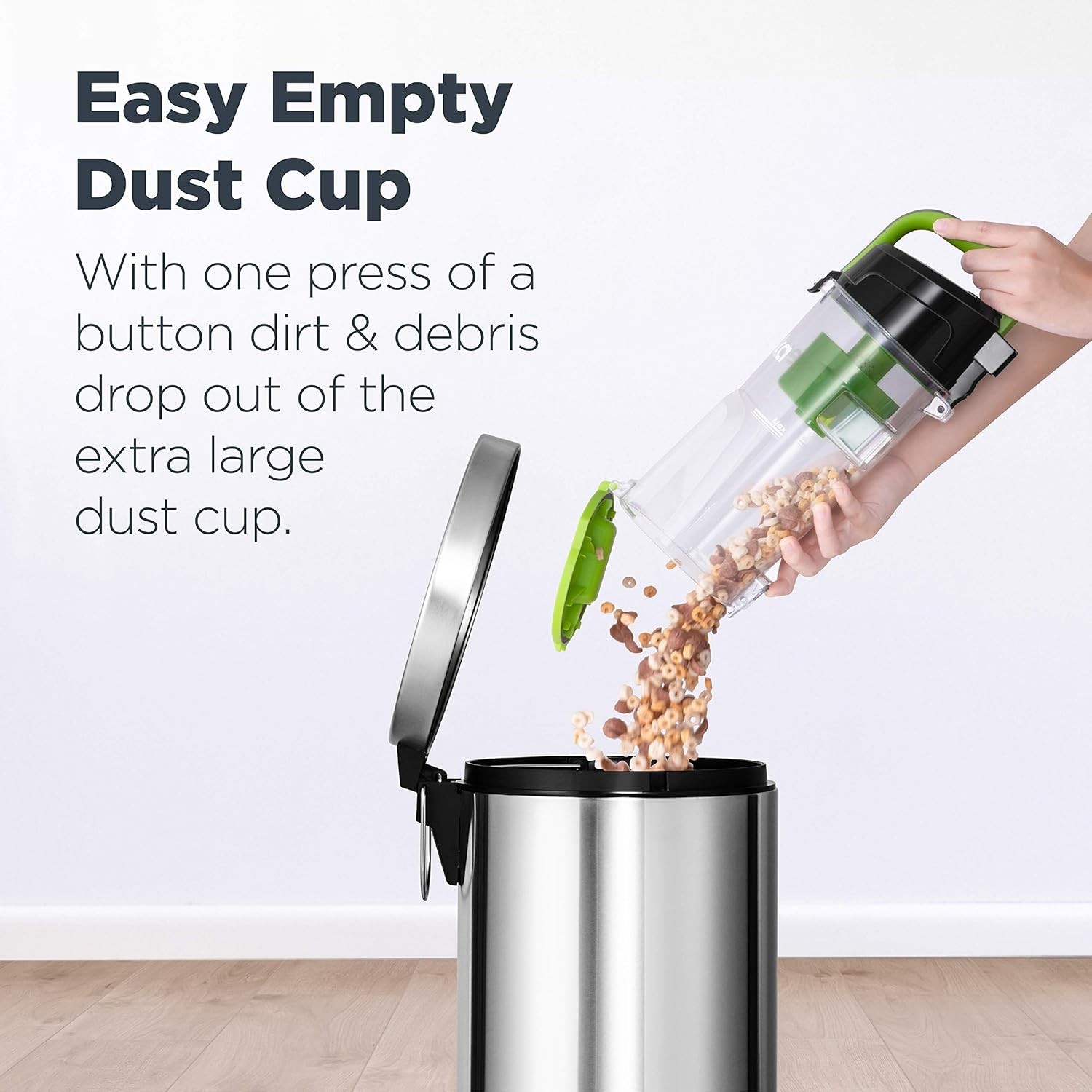 Ultra-Lightweight Bagless Upright Vacum Cleaner – Compact, Green gallery