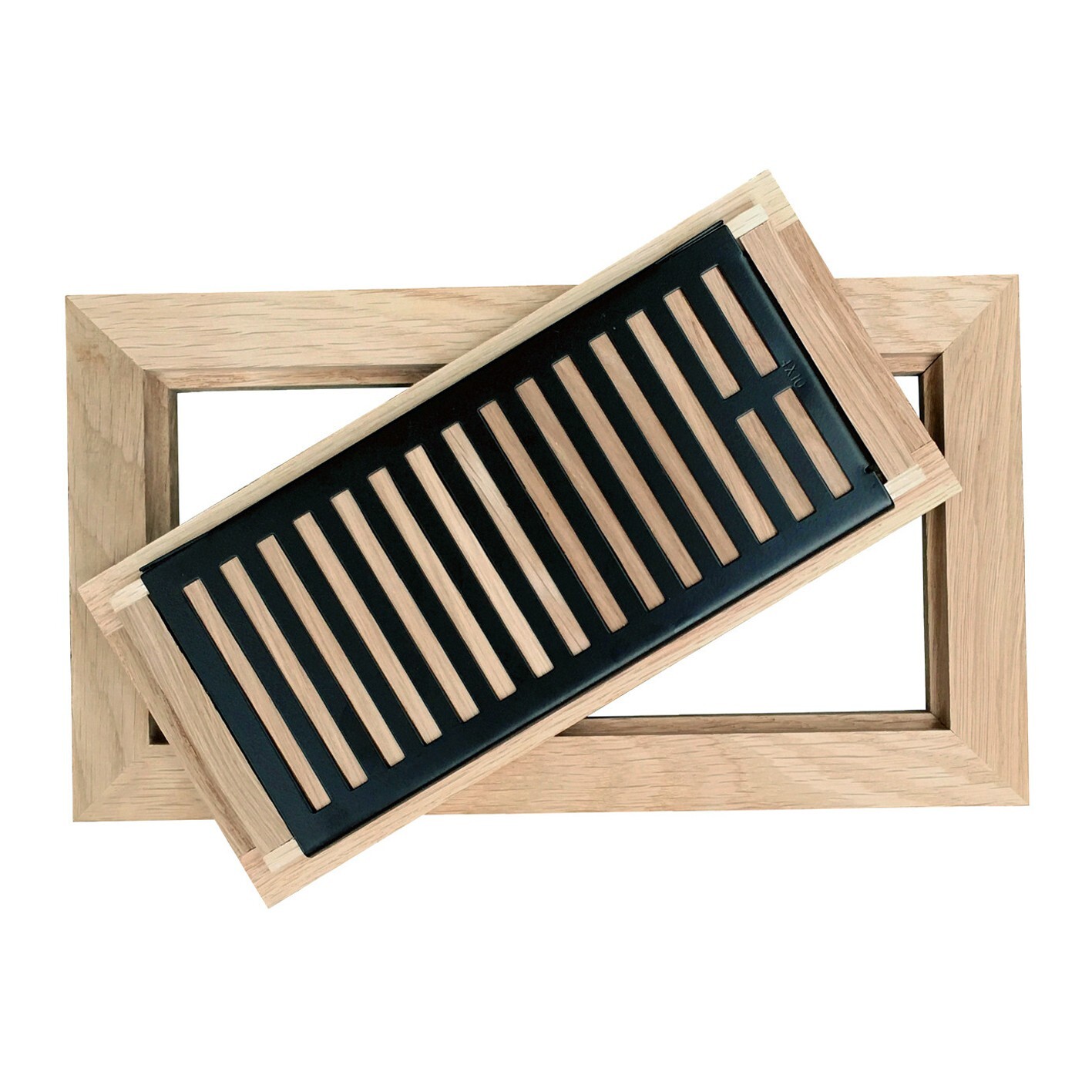 Homewell Wood (Oak, Maple, Hickory) Floor Register, Flush Mount Vent, Unfinished gallery