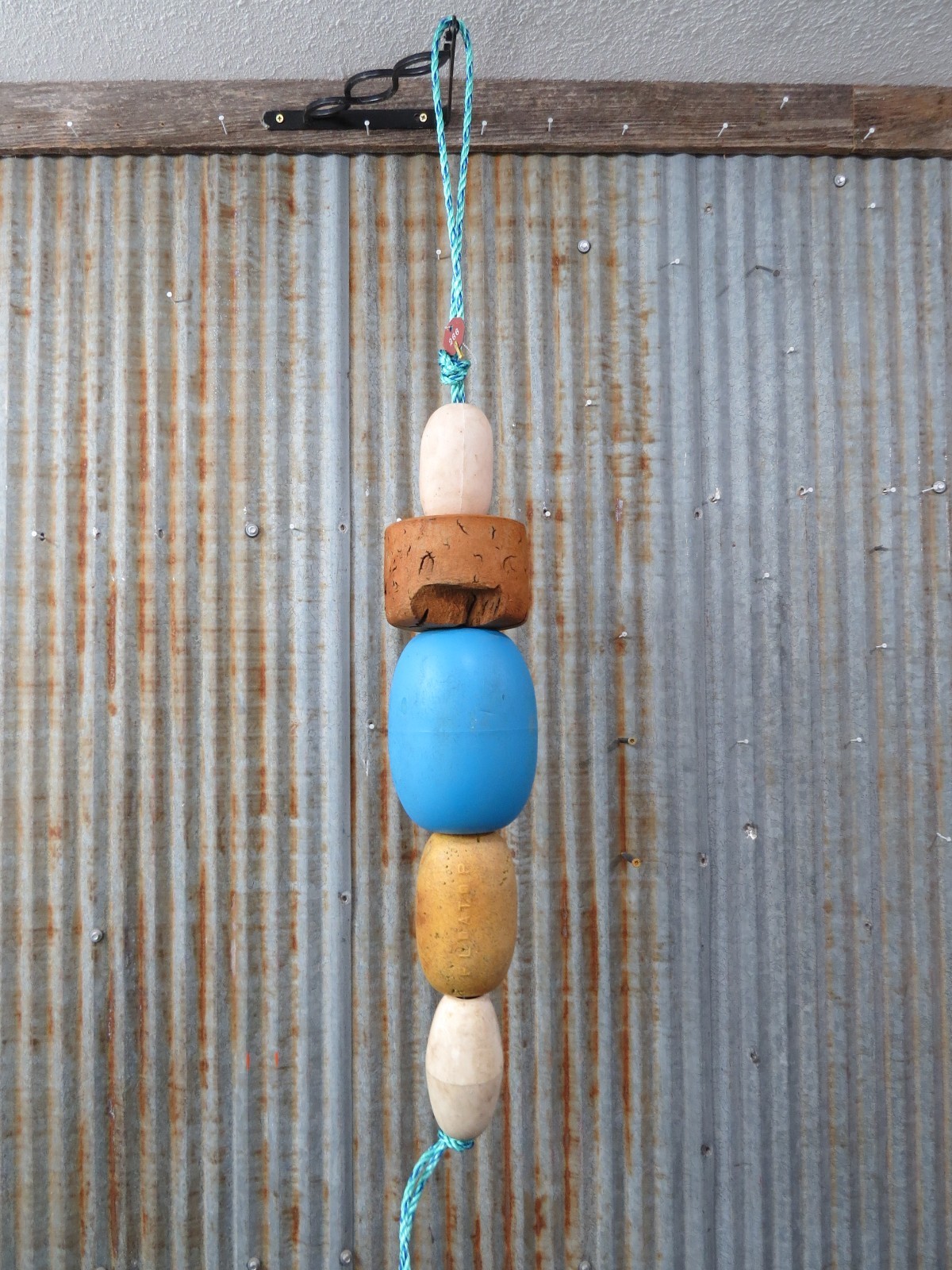 5 Old Fish Net Floats 24+ Inches Long Fishing Buoys Bouys Tiki Hut Bar -(SF266) gallery