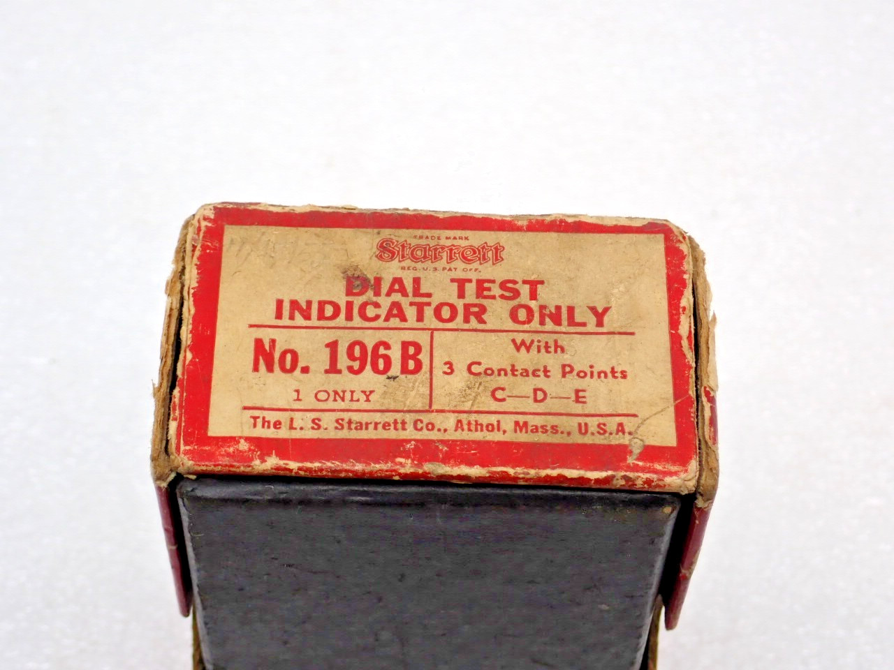 Starrett No.196B Dial Test Indicator With box made in USA gallery