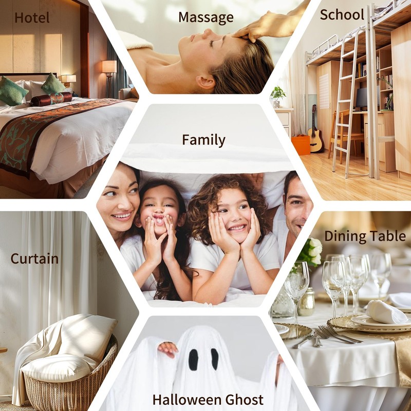 Full Flat Sheets 6 Pack White Microfiber Top Bed Sheet 81x96 inch Bulk gallery