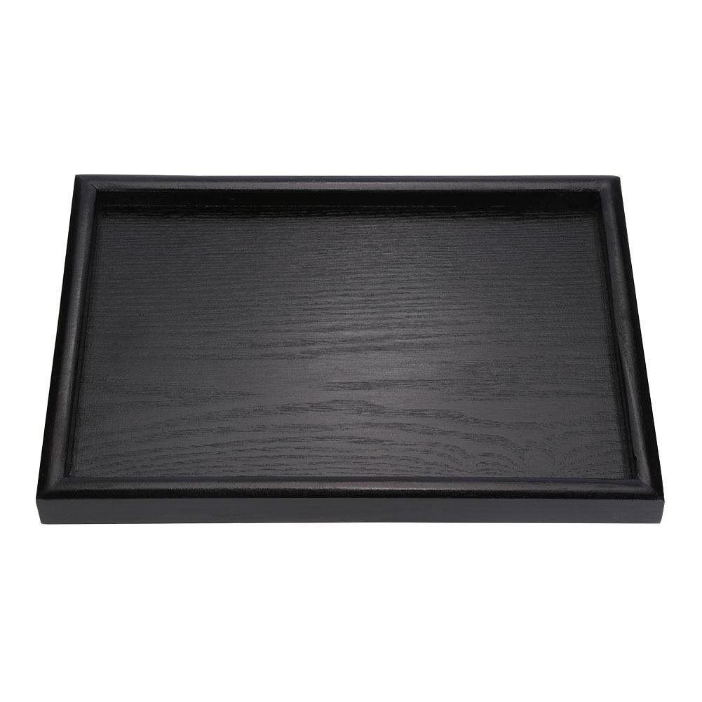 Wood Tea Tray, Rectangle Shape Solid Wooden Tea Coffee Snack Food Meals Serving gallery