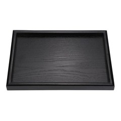 Wood Tea Tray, Rectangle Shape Solid Wooden Tea Coffee Snack Food Meals Serving