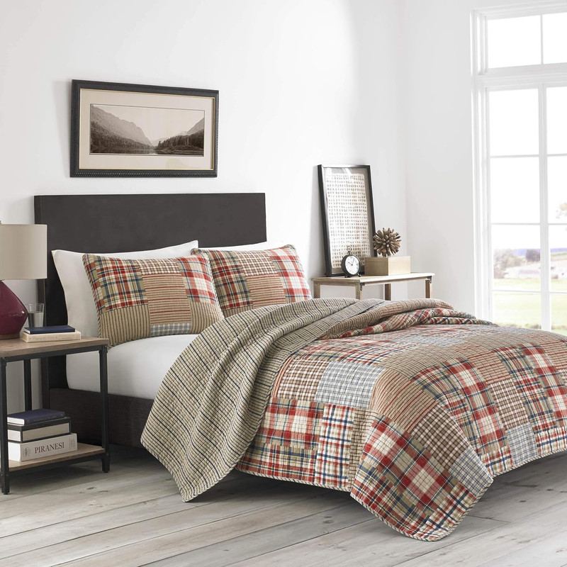 Eddie Bauer - King Quilt Set, Reversible Cotton Bedding with Matching Shams, Lux gallery