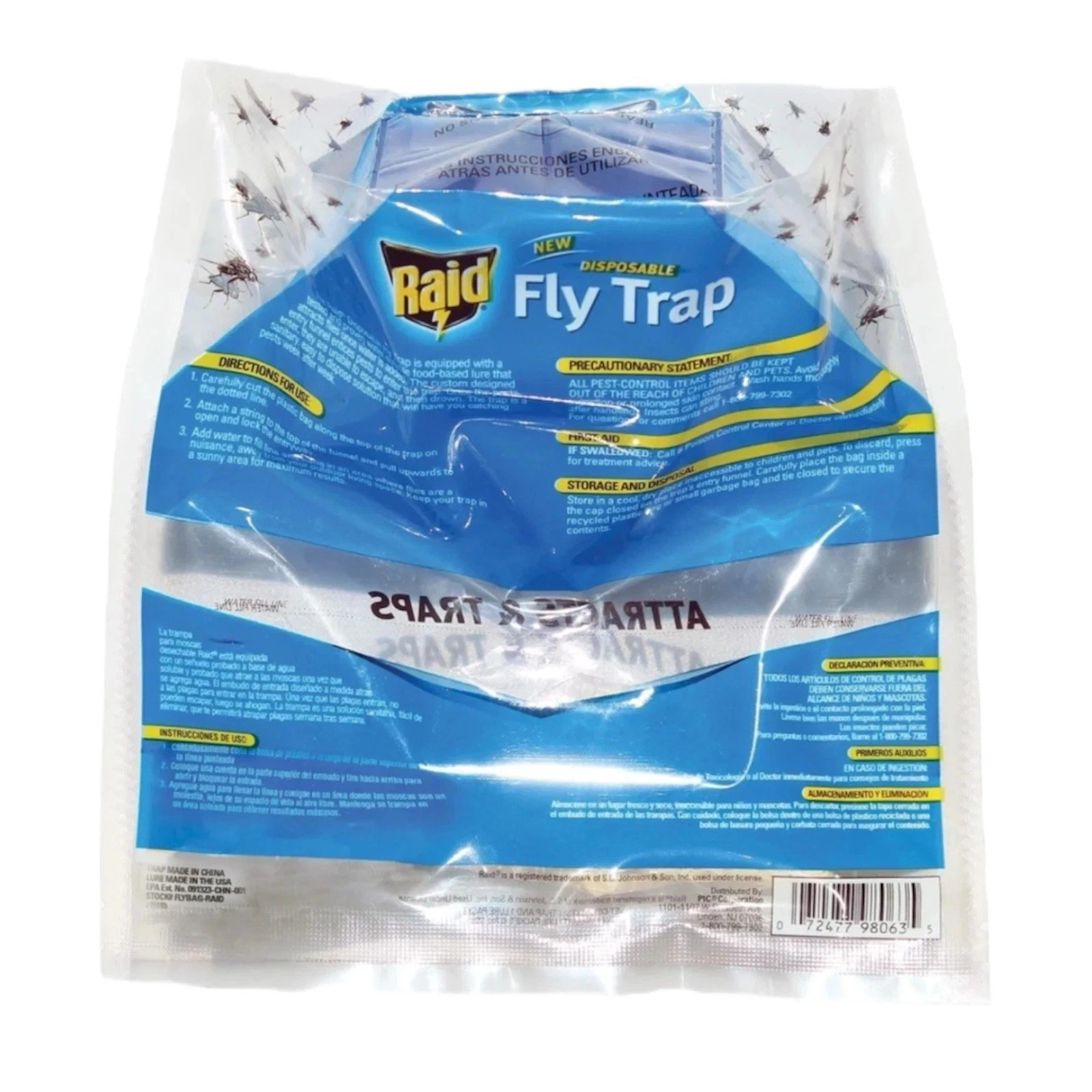 NEW 10 pack Outdoor Fly Traps Disposable Hanging Outdoor Catcher Bag Mosquito gallery