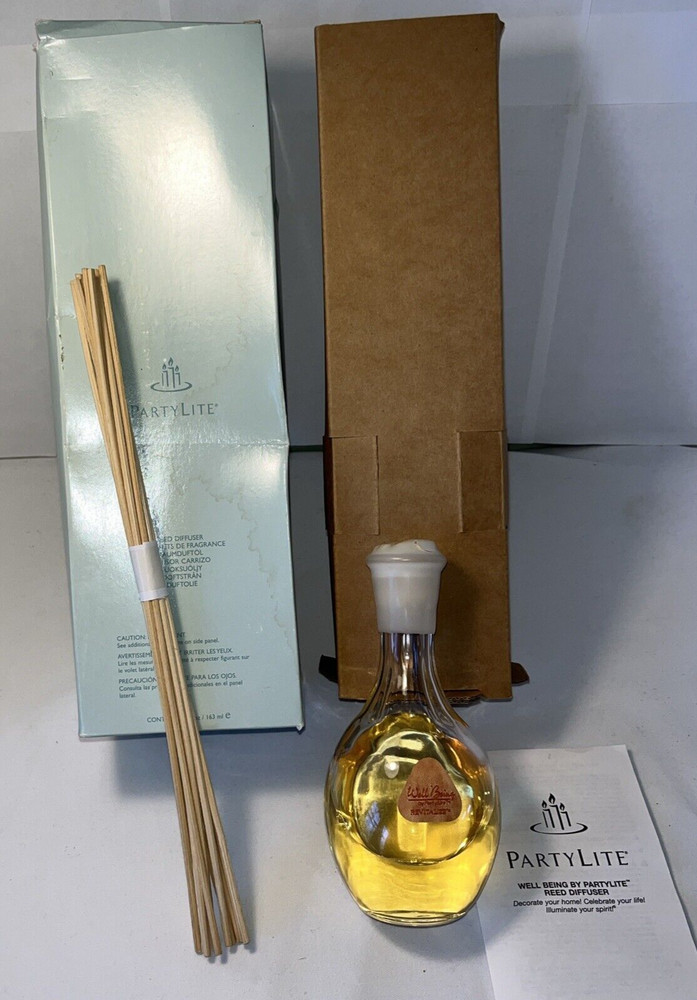 Partylite Revitalized Reed Diffuser Well Being New in Box RD158 22361