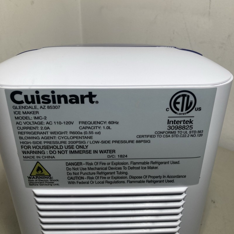 Cuisinart Bullet Ice Cube Maker, White, Up To 26 Lbs. Per Day Cuisinart IMC-2 gallery