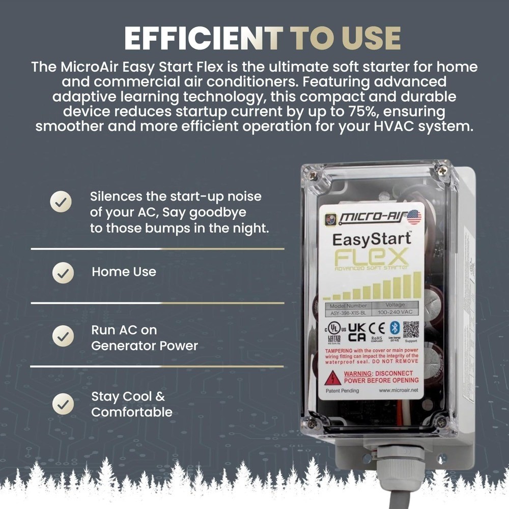 Soft Start Kit for Air Conditioner Up to 6 Tons Reduces Power Surge Compatible gallery