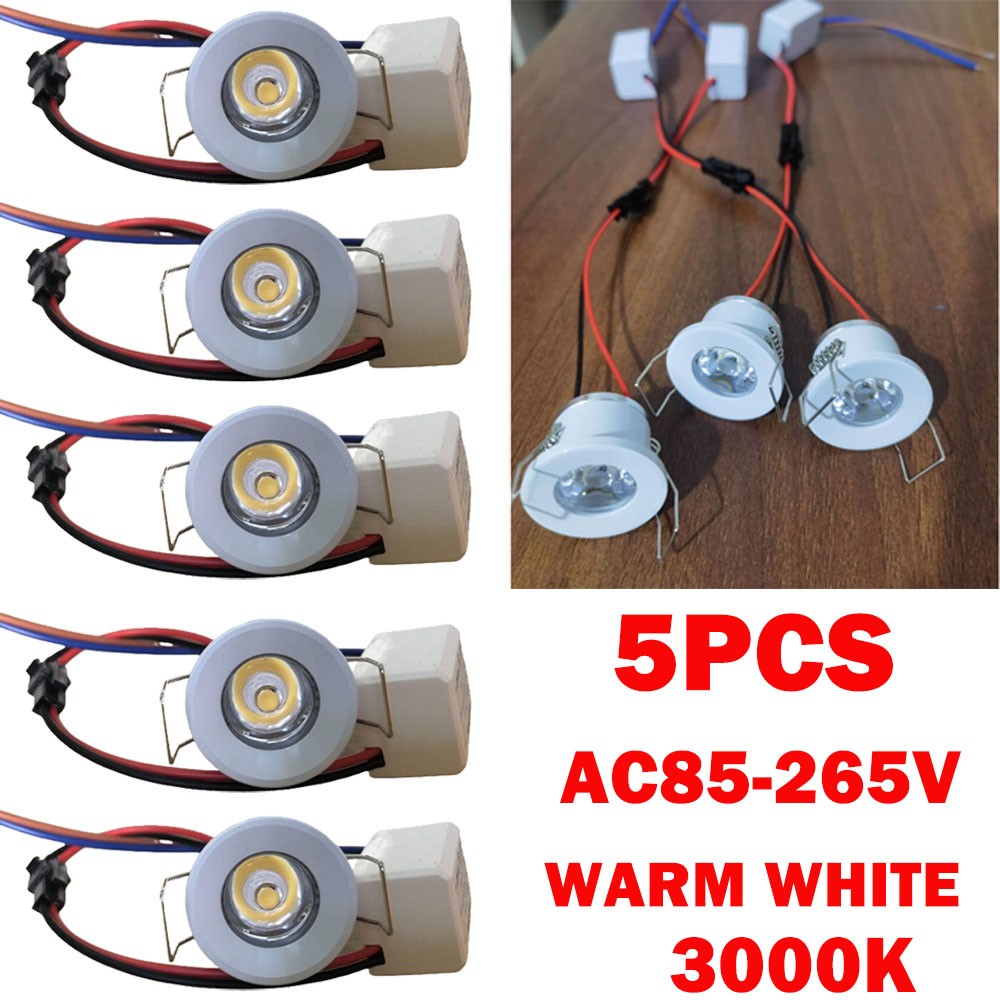 5PC AC85-265V Warm White 3000K Recessed LED Ceiling Down Light Lamp & Driver NEW gallery