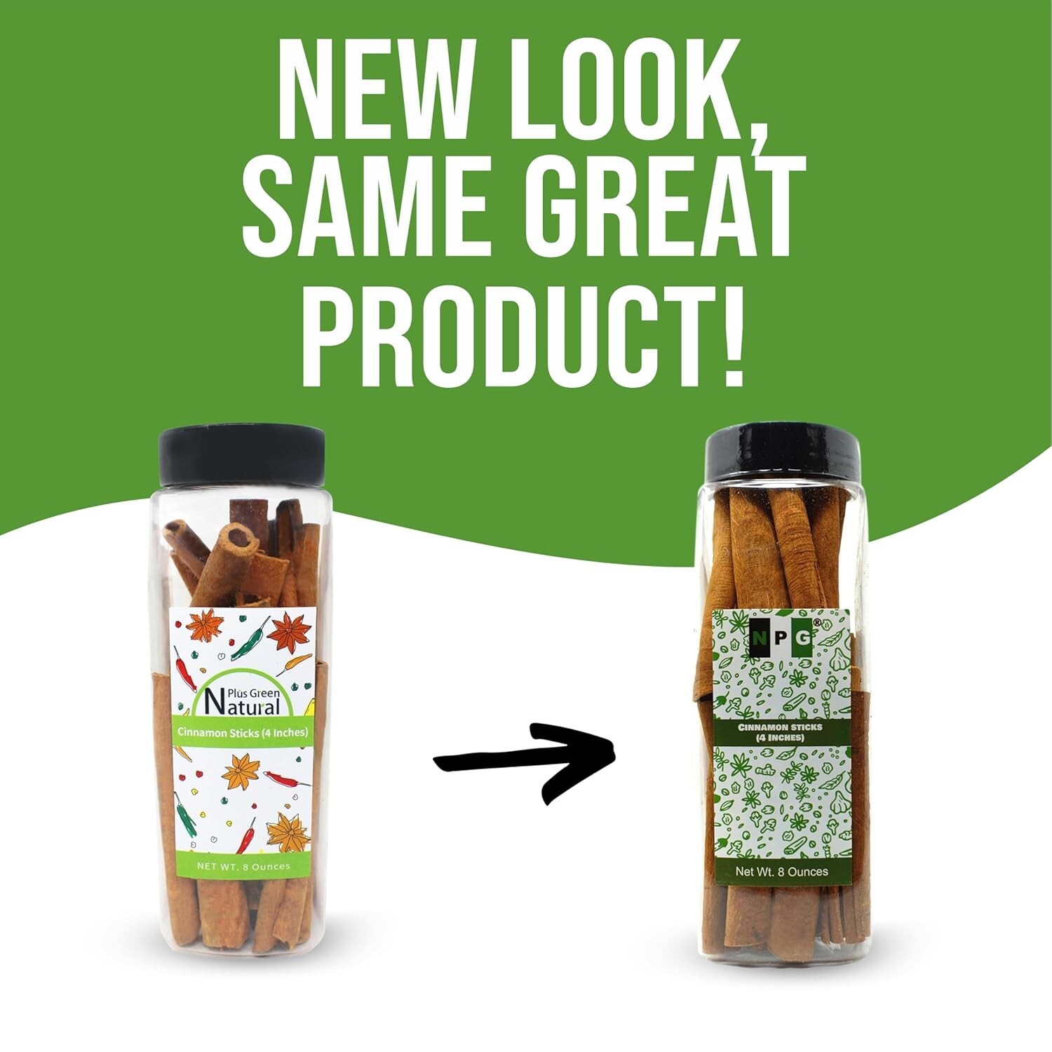 NPG Cinnamon Sticks 4'' Length 8 Ounces, Strong Aroma Cassia Cinnamon Sticks gallery