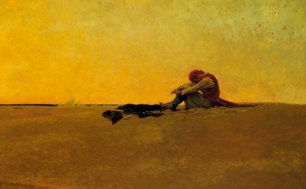 Marooned Pirate : Howard Pyle : 1910 : Archival Quality Art Print gallery