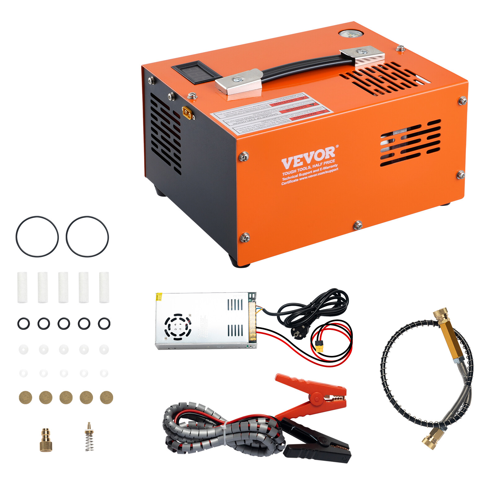 VEVOR PCP Air Compressor 4500PSI External Converter DC12V & AC115V Manual Stop gallery