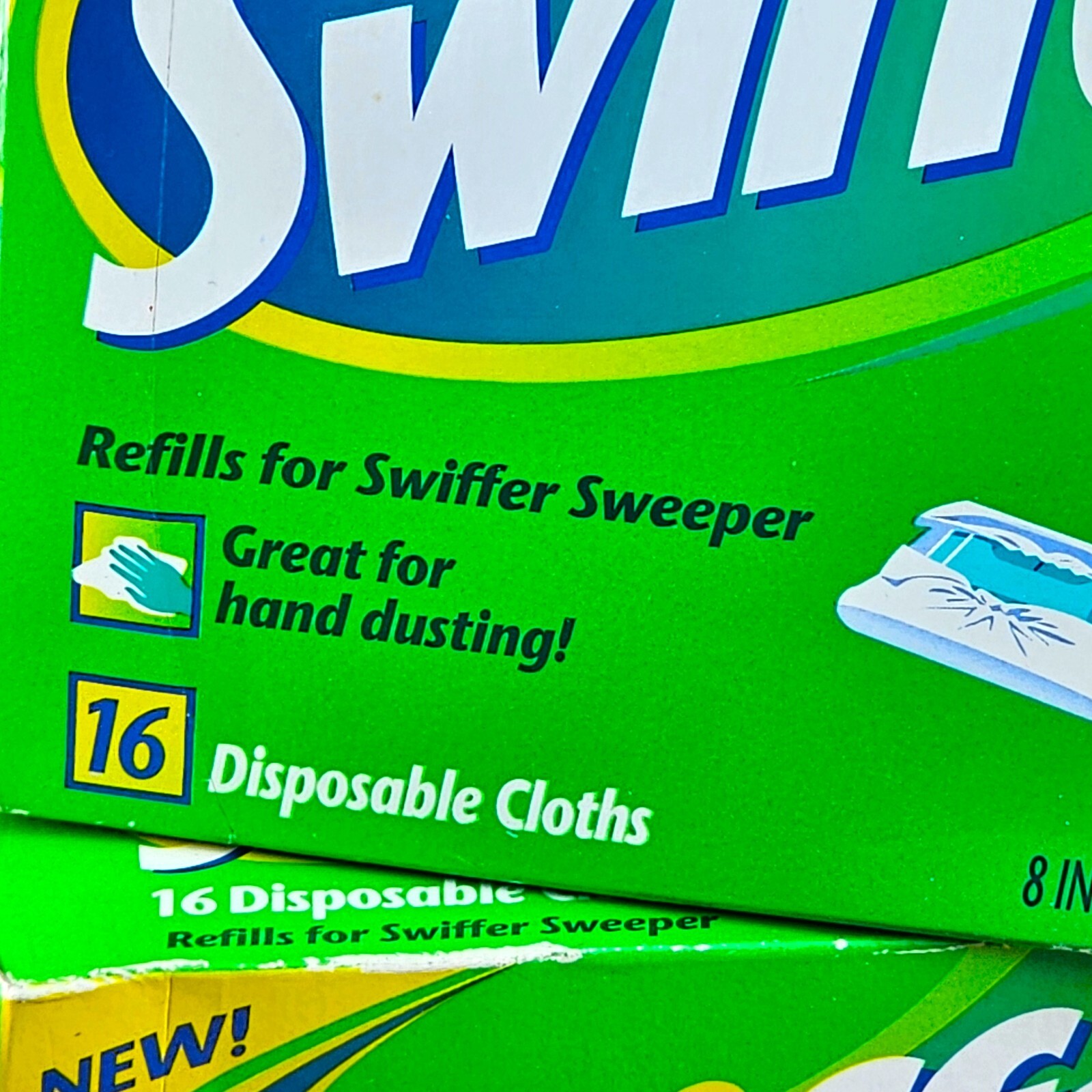 Swiffer Sweeper Dry Pad Refills Unscented 16 Ct 2 Pack Charged Fibers Disposable gallery