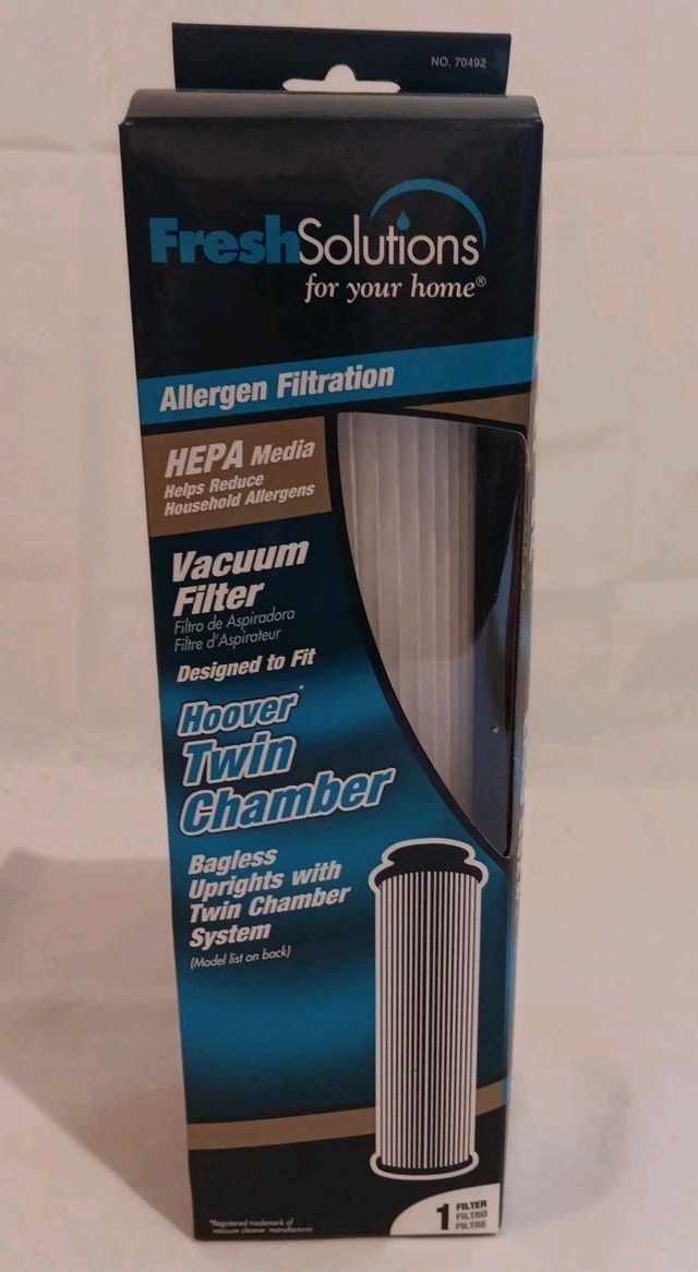 NEW FRESH SOLUTIONS ALLERGEN FILTRATIONS HOOVER TWIN CHAMBER VACUUM FILTER 70492 gallery