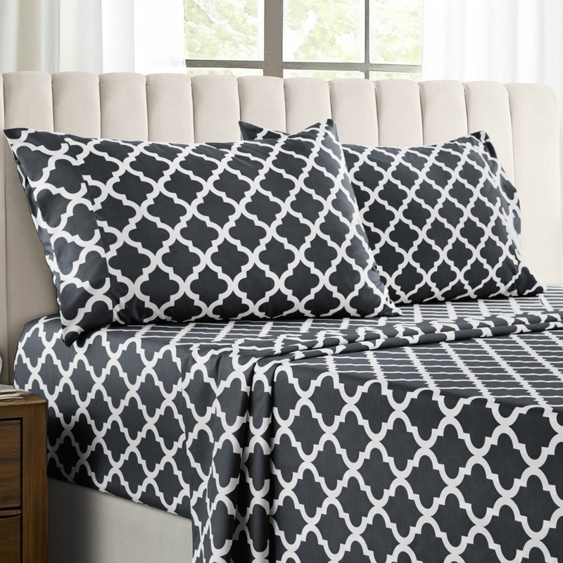 4 Piece Bed Sheet Set Microfiber Comfort 1800 Series Deep Pocket Hotel Bedsheets gallery