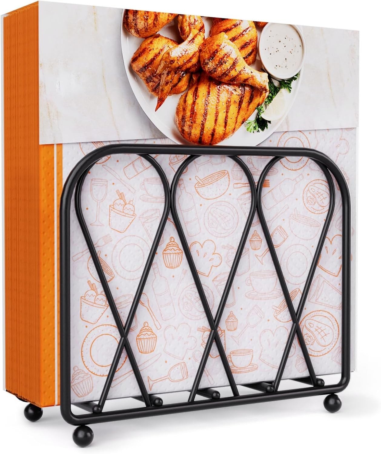 Napkin Holder Table Black Metal Paper Napkin Holder Dining Table Modern Decor gallery
