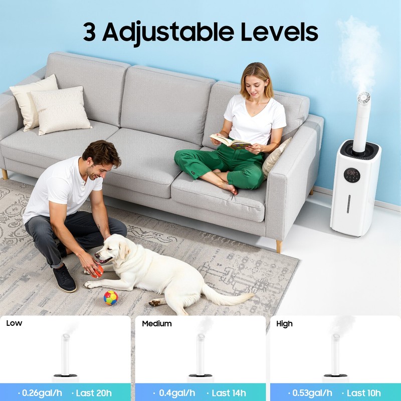 21L Large Humidifier, 35dB Touch Control Humidifier, 110W Commercial Humidifier gallery