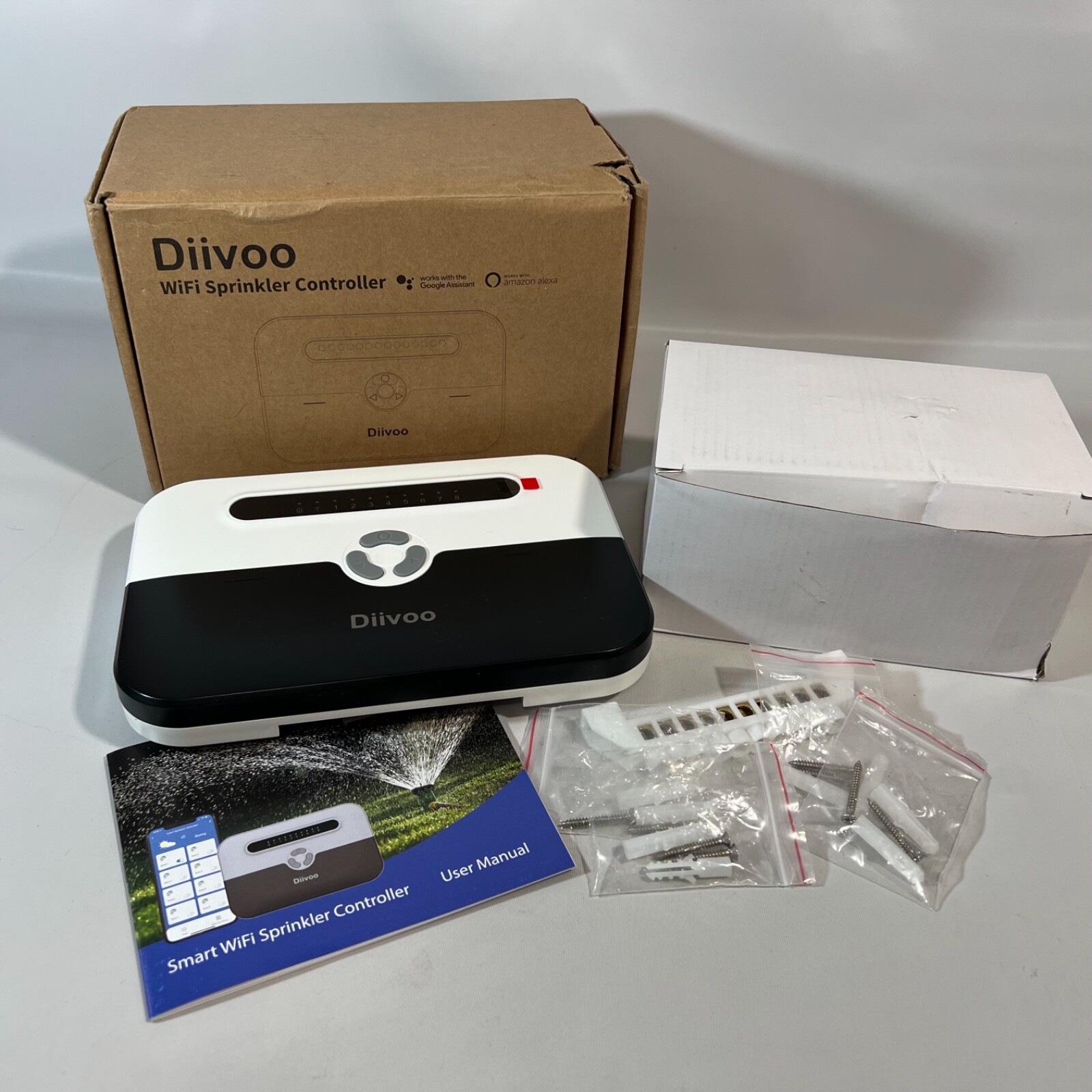 WiFi Sprinkler Irrigation Diivoo Controller 8 Zone w/Smart Weather Watering New gallery