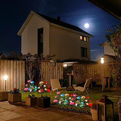 Solar Garden Lights Solar Flower Lights Outdoor Waterproof for Yard Pathway Lawn gallery