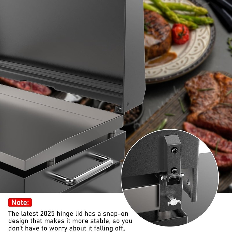 Blackstone Griddle 36" Hinged Lid - Hard Cover Upgrade gallery