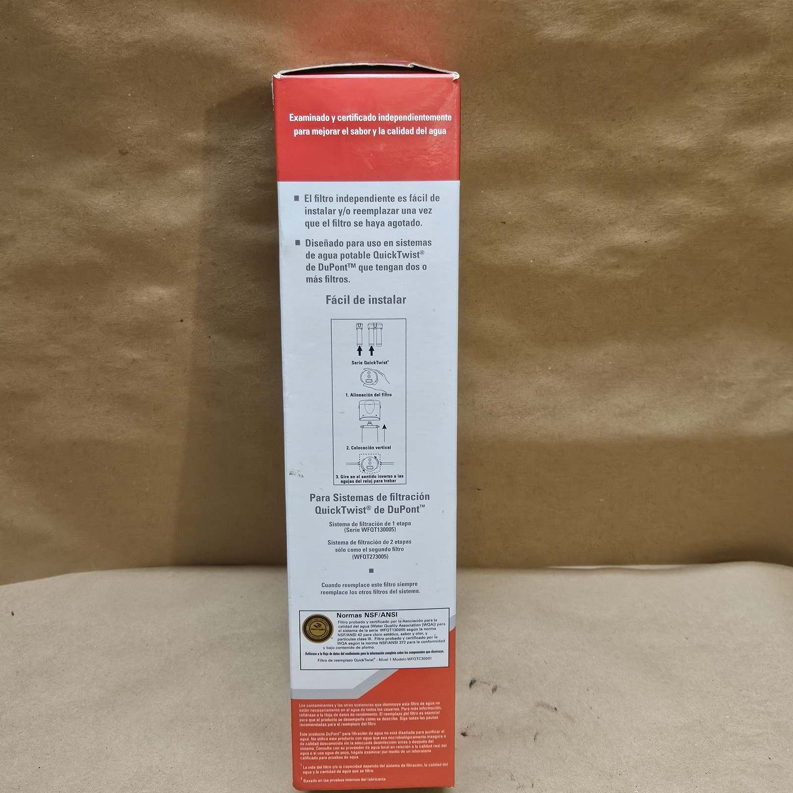 DuPont QuickTwist Water Filter 3000 Gallon WFQTC30001 Carbon Block Filter gallery