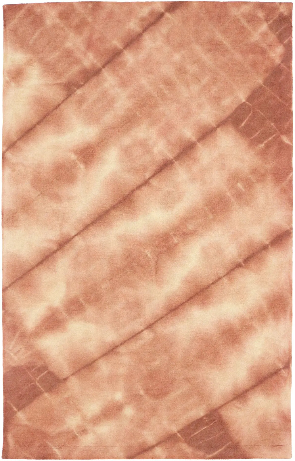 Rusty Brown Tie-Dye Design 5X8 Hand-Tufted Modern Rug Contemporary Decor Carpet gallery