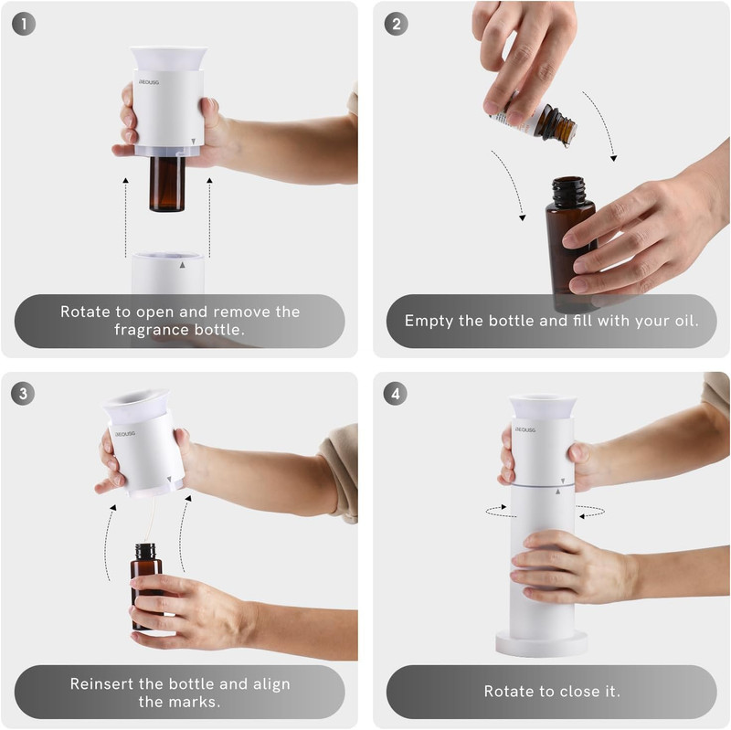 Waterless Essential Oil Diffuser for Home,Scent Diffusers with 3 Timer Settings, gallery