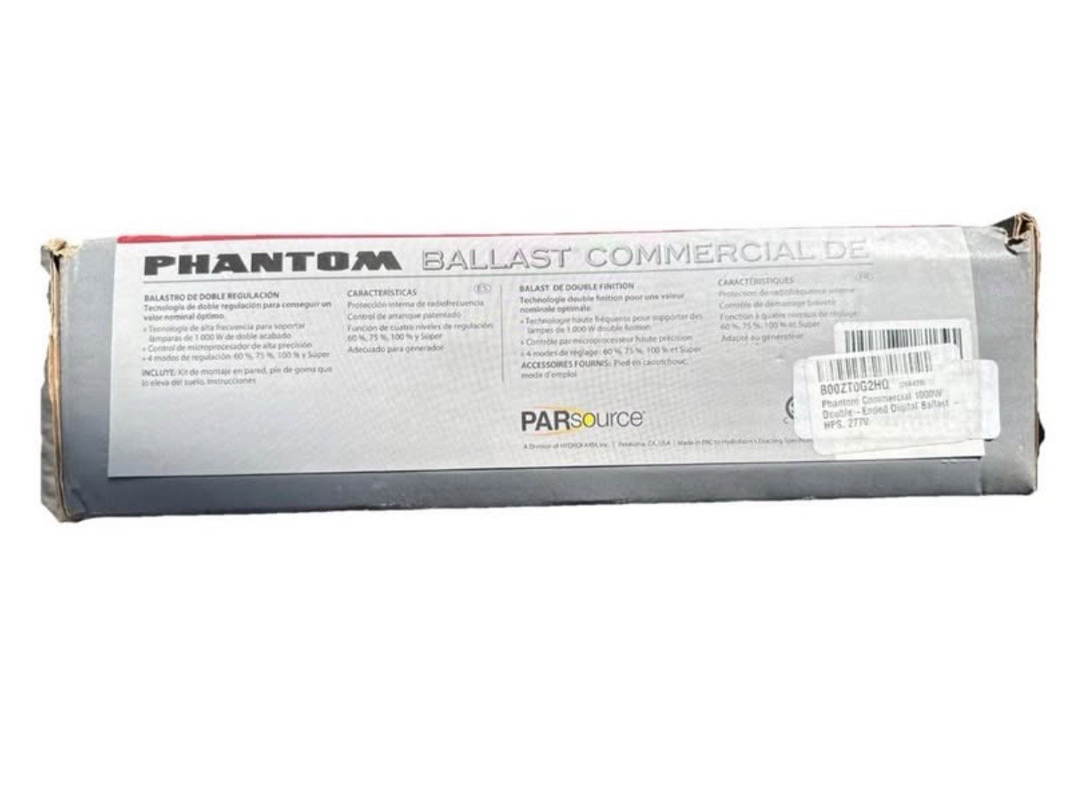 Phantom Pad PHB2010 1000W Dimmable Digital Ballast - Brand New! gallery