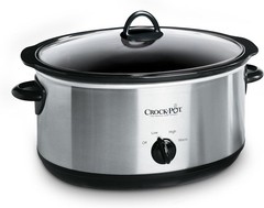 Crock-Pot 7-Quart Manual Slow Cooker, Family Size Serves 8+ People & Fits 6-lb R