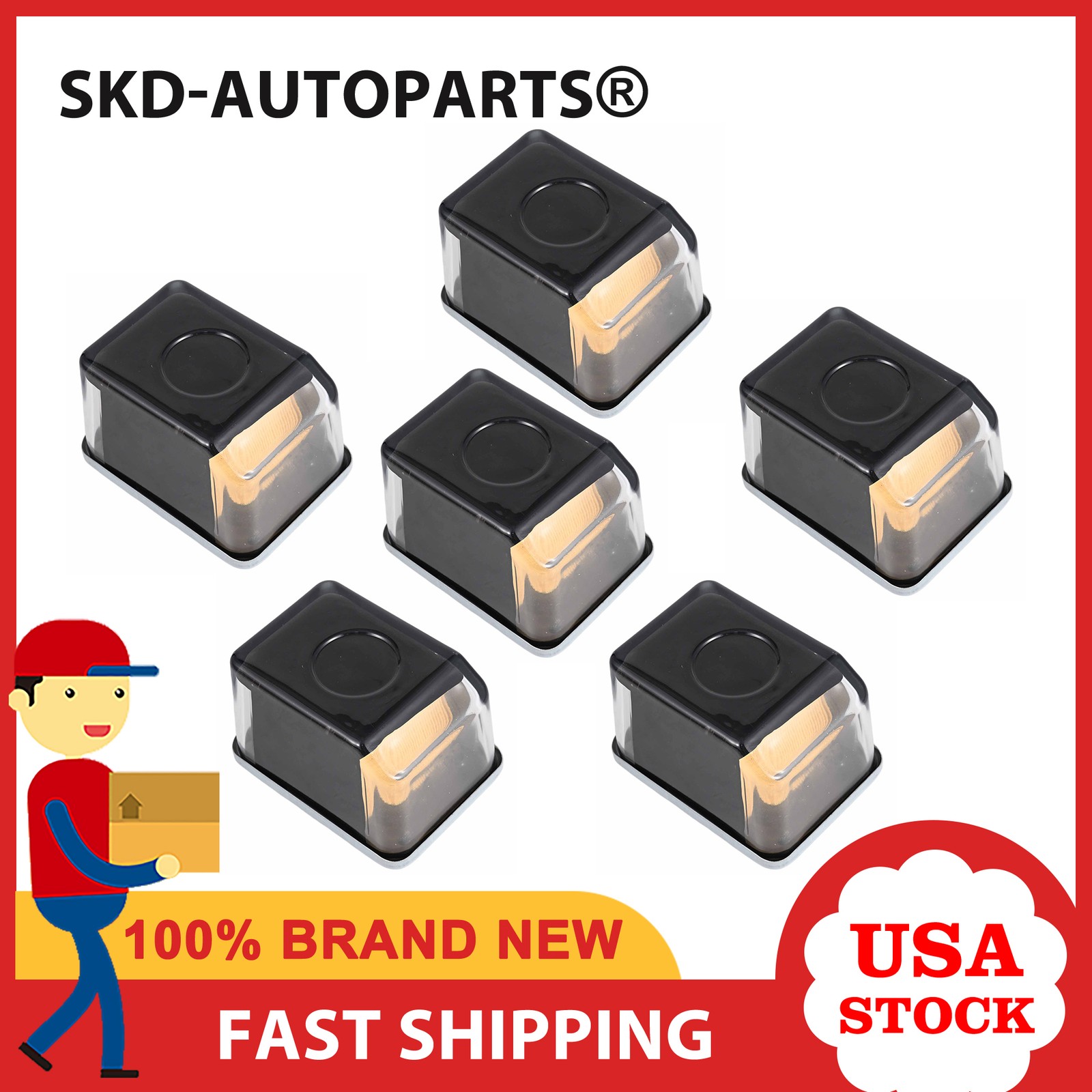 6PCS Glass Box Fuel Filter For John Deere AR50041 4020 4320 4430 4520 4630 gallery
