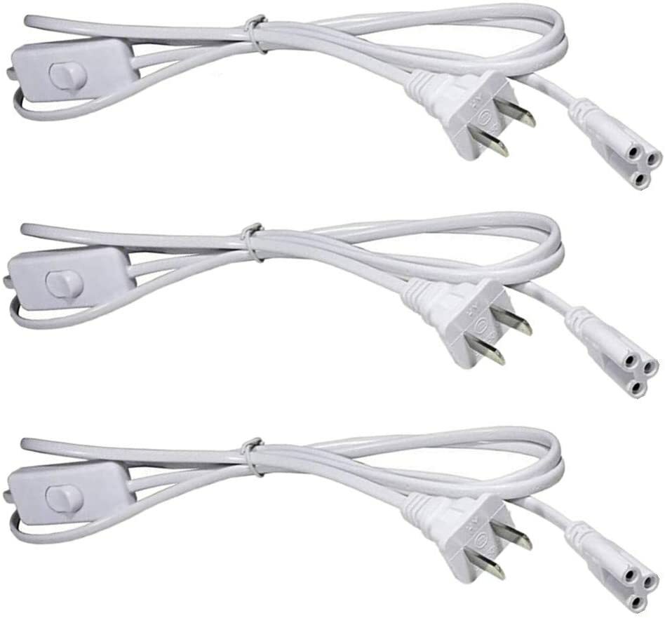 3PCS 5FT POWER CABLE With Switch For T8 T5 Integrated LED Tube Light Replacement gallery