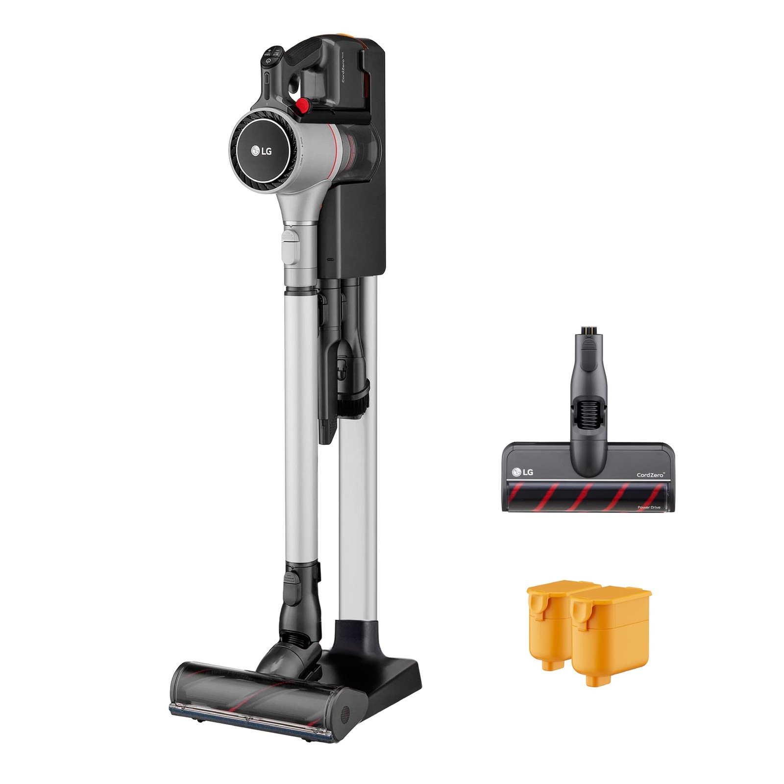 LG CordZero Cordless Stick Vacuum, 2 Batteries, 120 Min Run Time, A926KSM - GRAY gallery