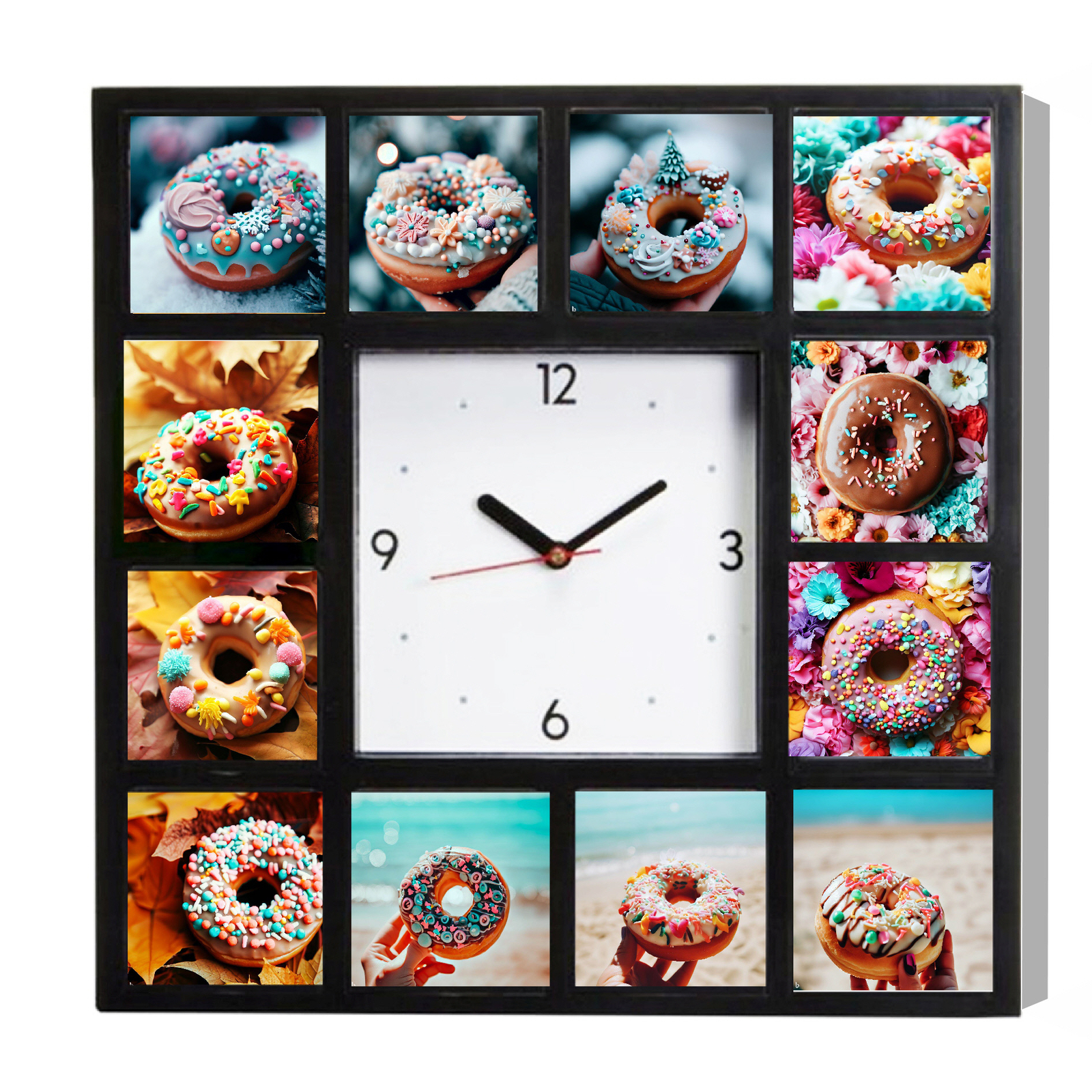 Donuts Yummy Pretty Clock in Fall Summer Winter Spring NEW. only 250 produced gallery
