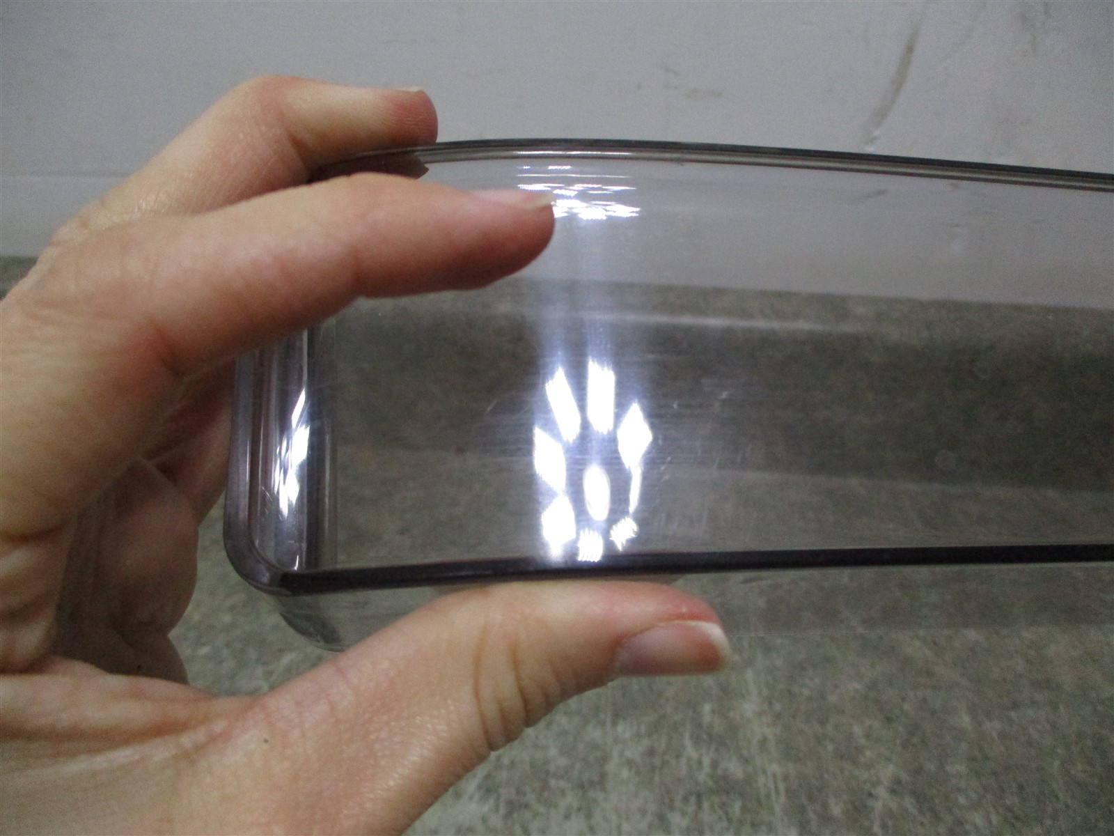 MIDEA REFRIGERATOR DOOR SHELF SCRATCHES 13 3/8 X 2 PART # MRF29D6AST gallery