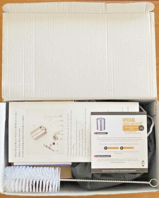 Royal Brew Nitro Cold Brew Coffee Maker Keg - 64 oz Excellent gallery