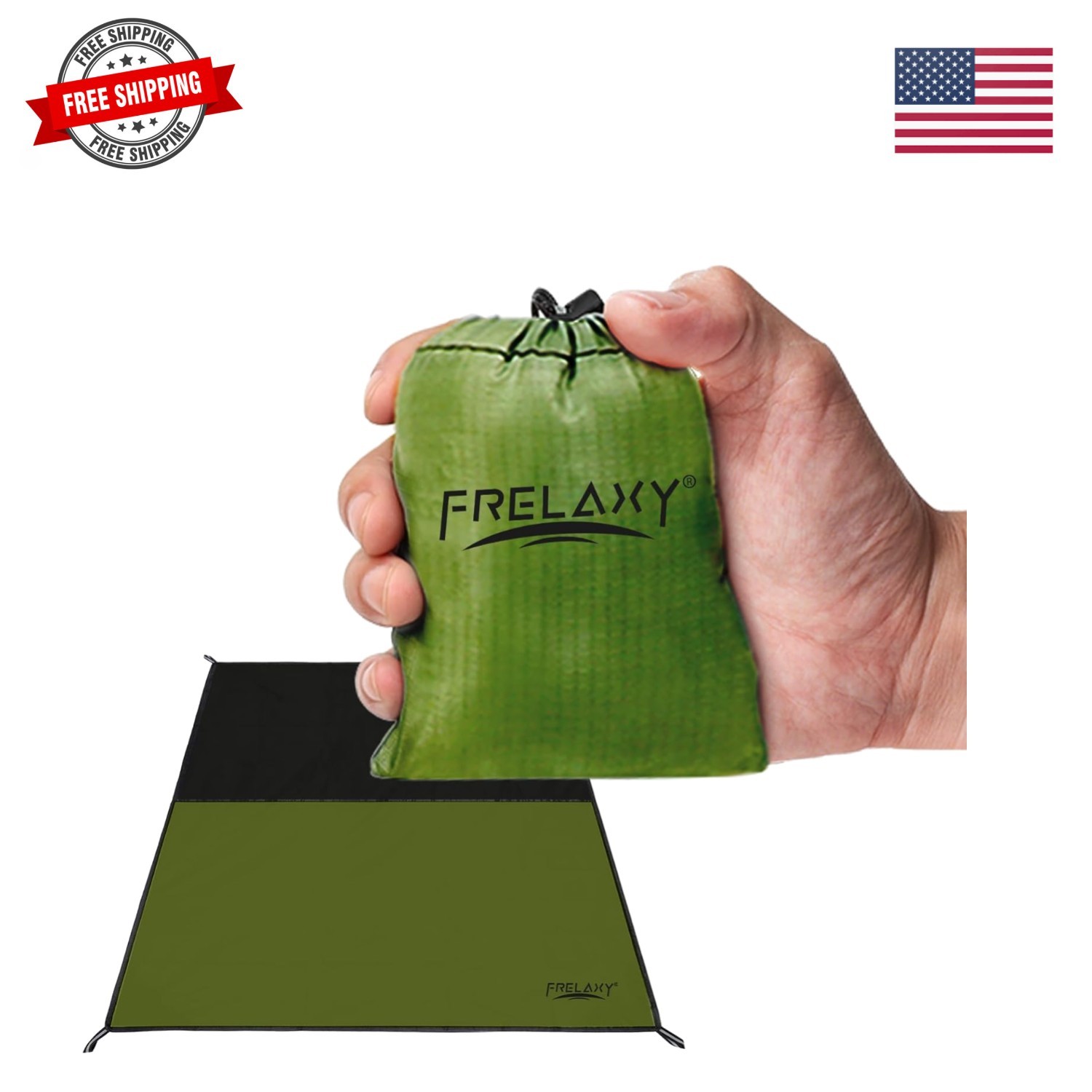 Pocket Picnic Blanket, Waterproof Sandproof Beach Mat, Compact Camping Tarp f... gallery