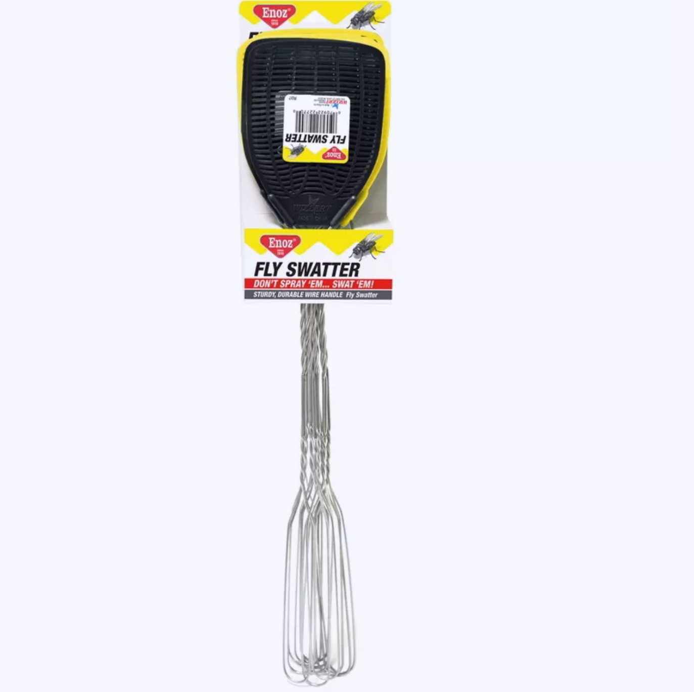 Willert R37.24 Enoz Assorted Colors Plastic Mesh Head Fly Swatter (Pack of 24) gallery