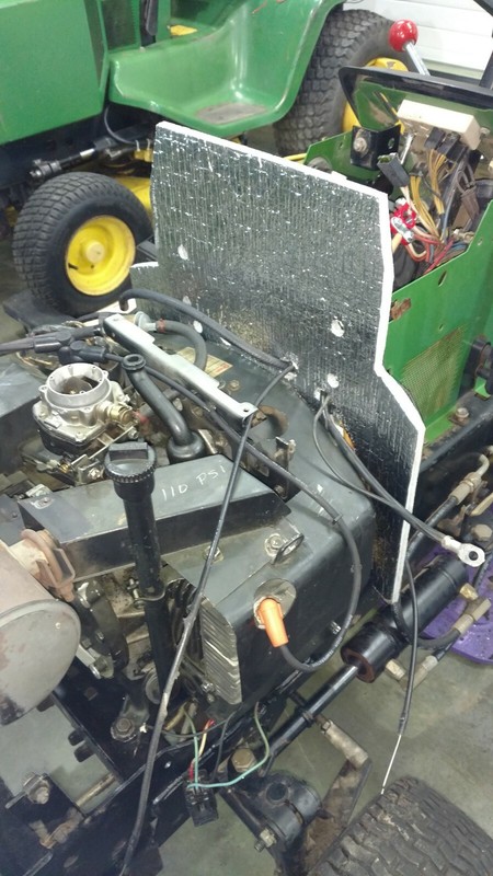 JOHN DEERE 316/318/420 HEAT RESISTANT FIREWALL ISOLATOR FREE SHIPPING gallery