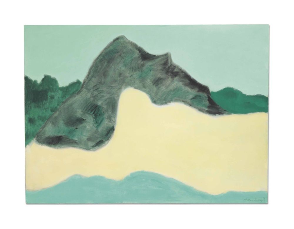 Milton Avery Pale Field Dark Mountain : Archival Quality Giclée Art Print gallery