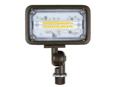 Commercial Electric LED Flood Light 1500 Lumens 16W Soft White Bronze Aluminum