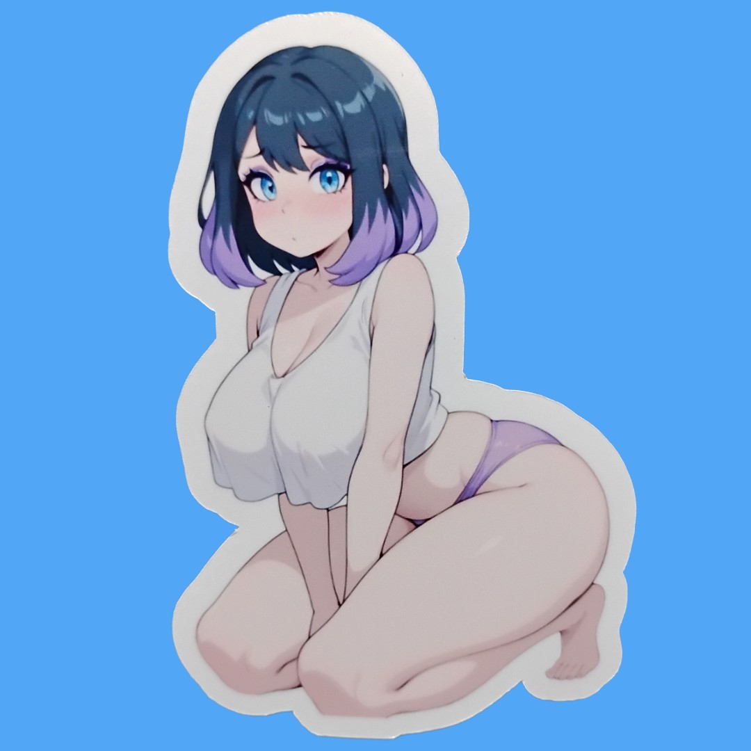 Anime Waifu Decal Sticker, Multiple Sizes Available gallery