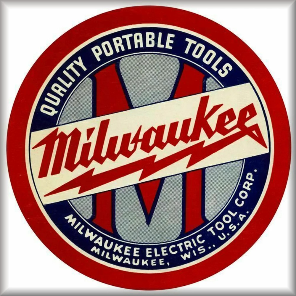 Milwaukee Tool Emblem/Logo, flat flexible Toolbox - Cabinet Magnet, 42 MIL