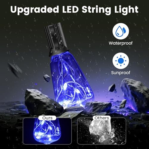 35FT Outdoor String Lights: Dimmable, RGB Color-Changing Patio Plug ST38 35FT gallery