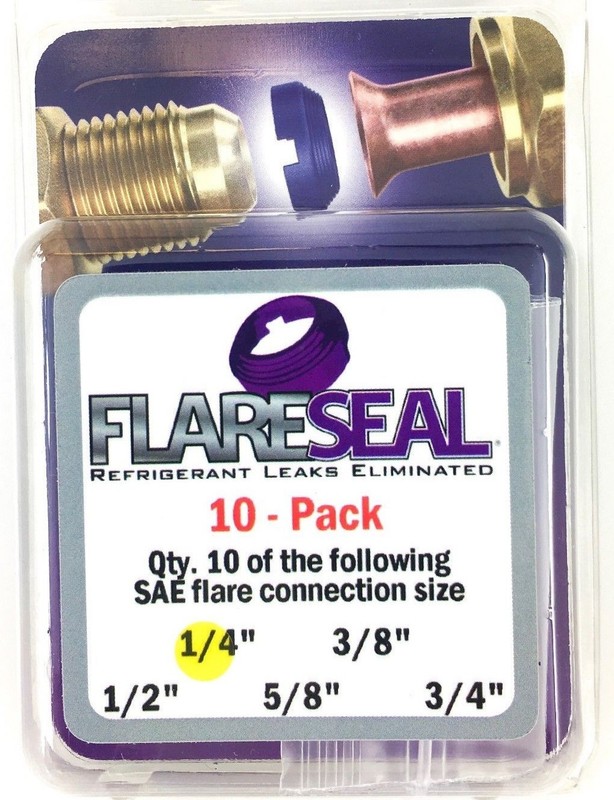 Ductless Mini Split or AC FlareSeal 1/4" stop Leak 10 Pack Flare Seal FS04-10PK gallery