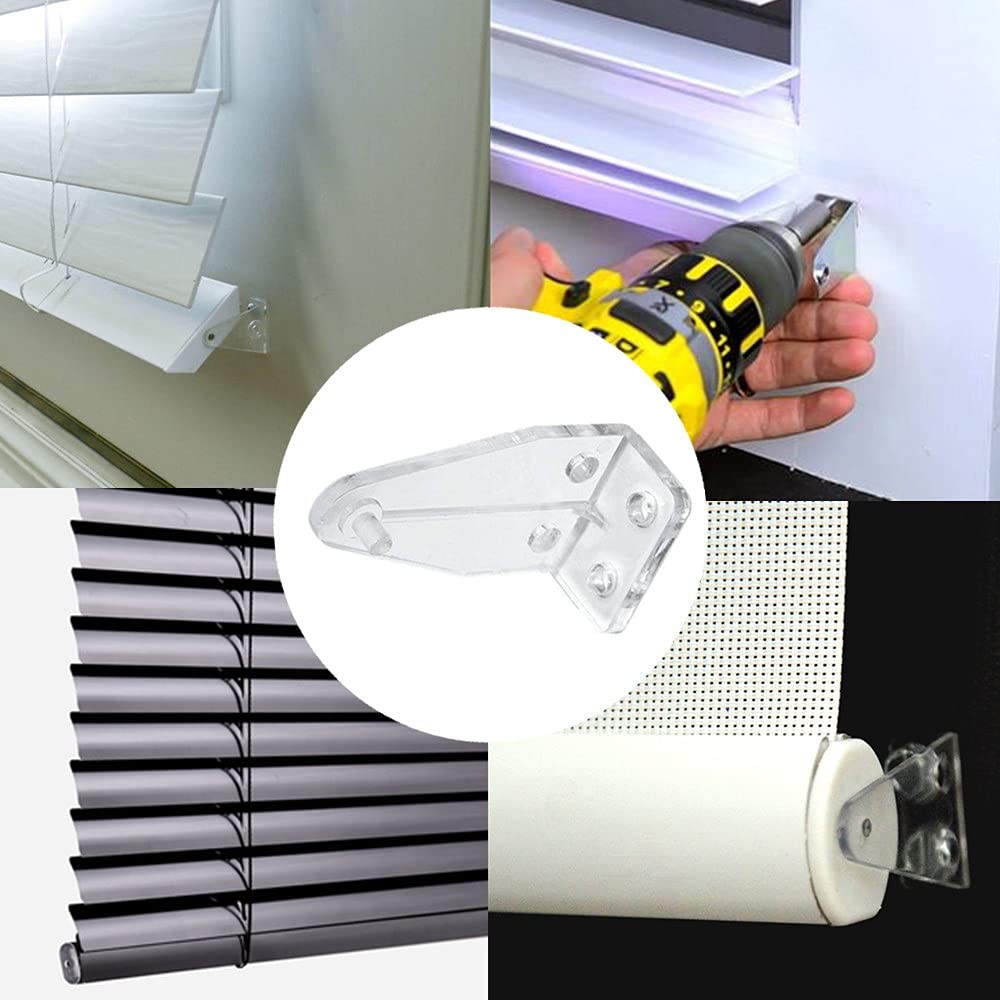 10 Pcs Hold Down Brackets for 1 Inch Mini Blinds Bottom Rail Hold Clips gallery
