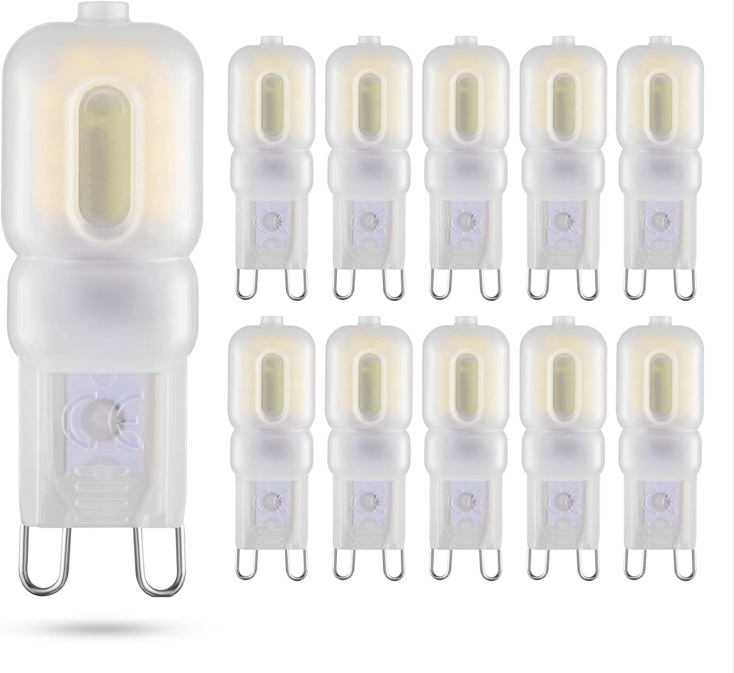 10 Pack G9 LED Bulb 2W Equivalent to 20W Halogen Lamp T4 6000K Cool White 120V G gallery
