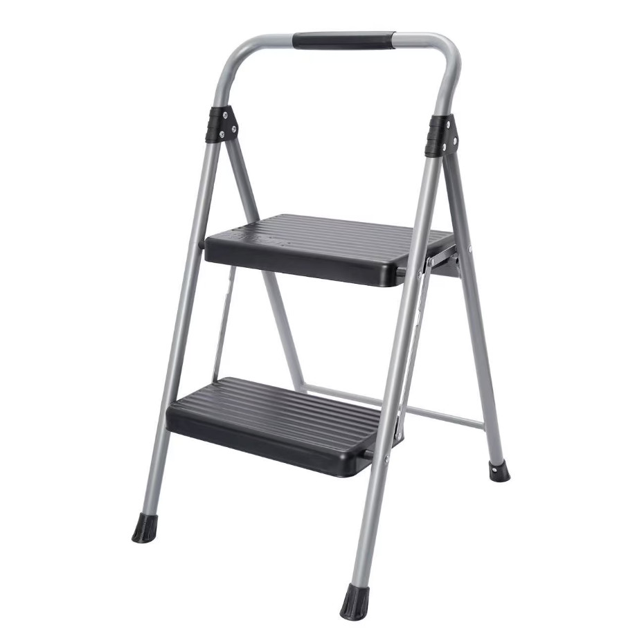2 Step Ladder Stool Folding Steel Platform Step Stool Anti Slip 225lbs gallery