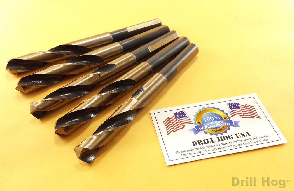 Drill Hog 9/16" Drill Bit 9/16" Bit Silver & Deming Lifetime Warranty Pack of 5 gallery