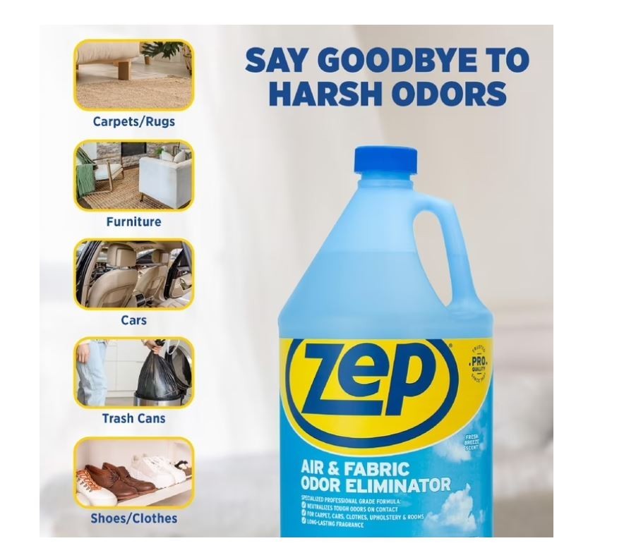 Zep Air & Fabric Odor Eliminator, Refresh Your Home, Office & Business, 128 oz gallery