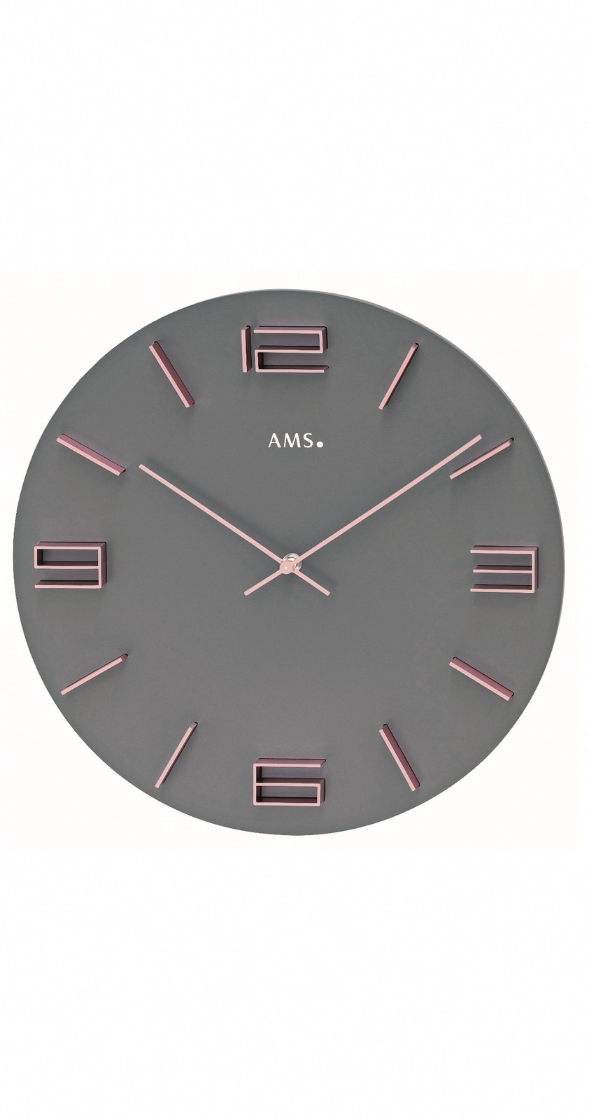 Modern Wall Clock with Quartz Movement by AMS gallery